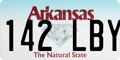 AR license plate 142LBY