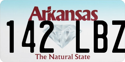 AR license plate 142LBZ
