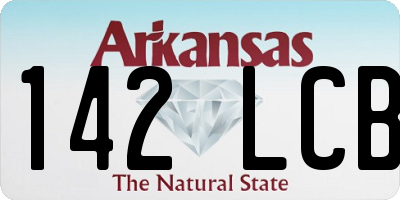 AR license plate 142LCB