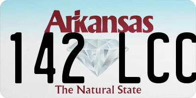 AR license plate 142LCC