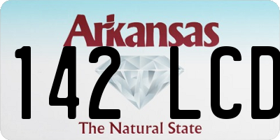 AR license plate 142LCD