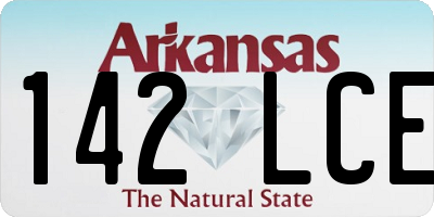 AR license plate 142LCE