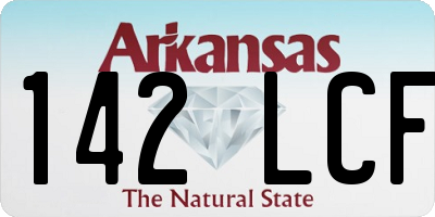 AR license plate 142LCF