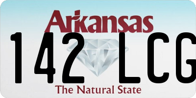 AR license plate 142LCG