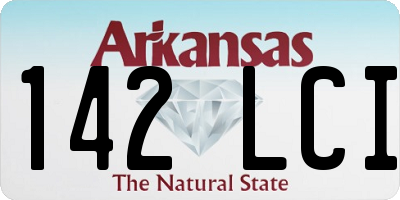 AR license plate 142LCI