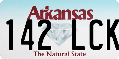 AR license plate 142LCK