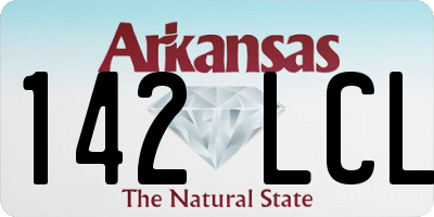 AR license plate 142LCL