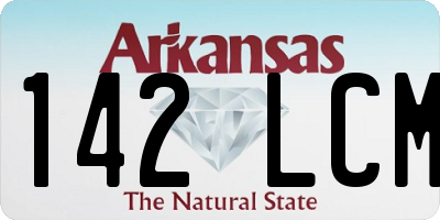 AR license plate 142LCM