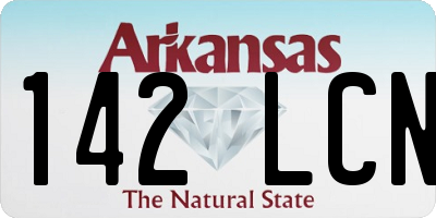 AR license plate 142LCN