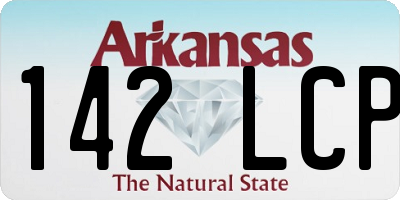 AR license plate 142LCP