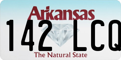 AR license plate 142LCQ