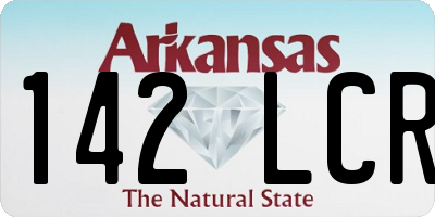 AR license plate 142LCR