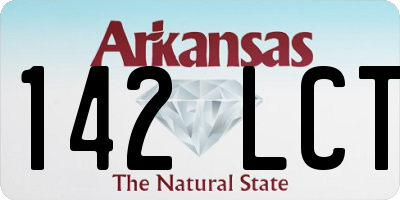 AR license plate 142LCT