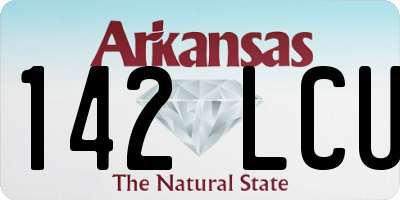 AR license plate 142LCU