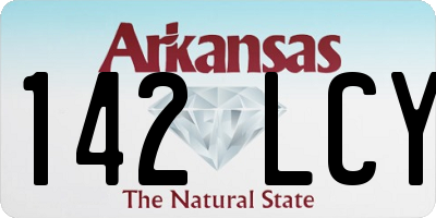 AR license plate 142LCY