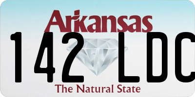 AR license plate 142LDC