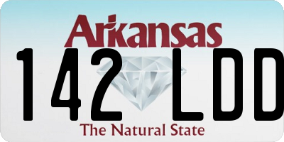 AR license plate 142LDD