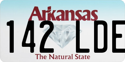 AR license plate 142LDE
