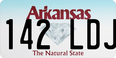 AR license plate 142LDJ