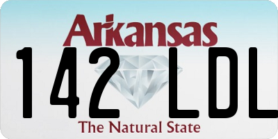 AR license plate 142LDL