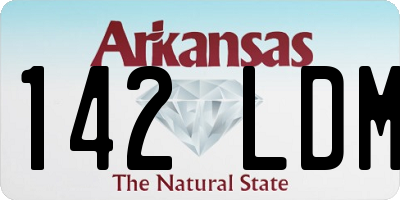 AR license plate 142LDM