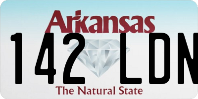 AR license plate 142LDN