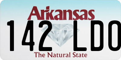 AR license plate 142LDO
