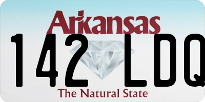 AR license plate 142LDQ
