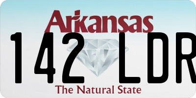 AR license plate 142LDR