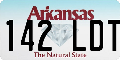 AR license plate 142LDT