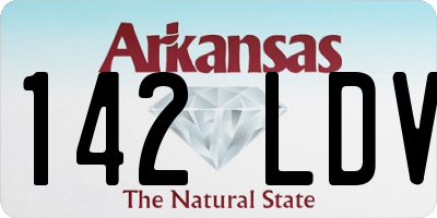 AR license plate 142LDV