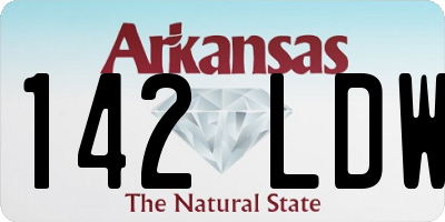 AR license plate 142LDW