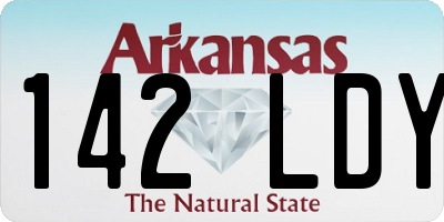 AR license plate 142LDY