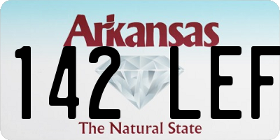 AR license plate 142LEF