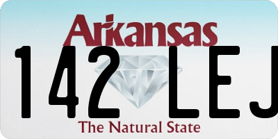 AR license plate 142LEJ