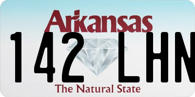 AR license plate 142LHN
