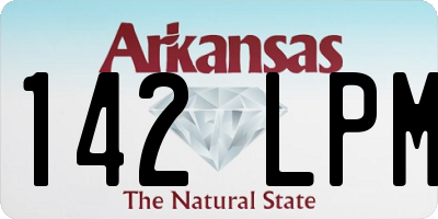 AR license plate 142LPM