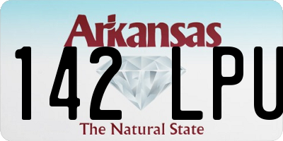 AR license plate 142LPU