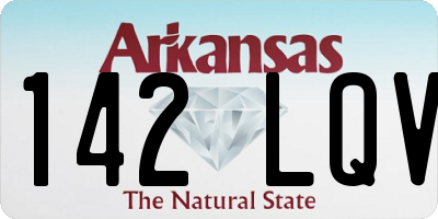 AR license plate 142LQV