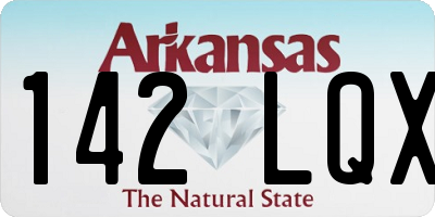 AR license plate 142LQX