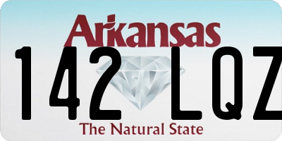 AR license plate 142LQZ