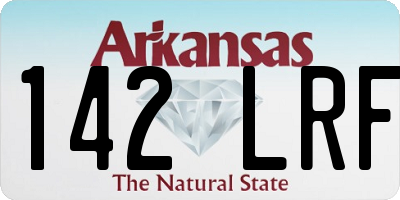 AR license plate 142LRF