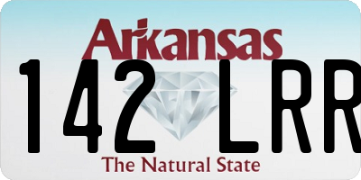 AR license plate 142LRR