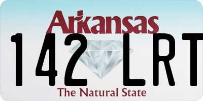 AR license plate 142LRT