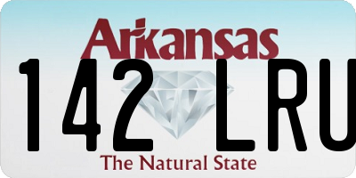 AR license plate 142LRU