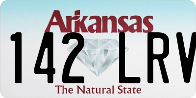 AR license plate 142LRV