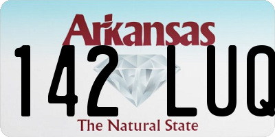 AR license plate 142LUQ