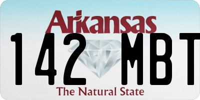 AR license plate 142MBT