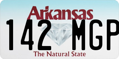 AR license plate 142MGP
