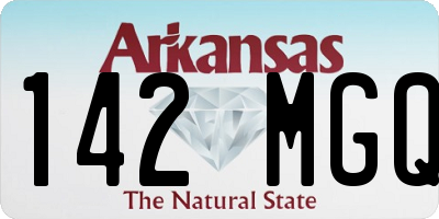 AR license plate 142MGQ